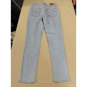 Levis Jeans Womens 29x30 6 High Rise 721 Skinny Ripped Blue Denim Pants N185 NWT
